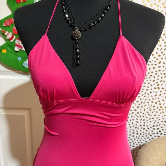 Pink Butterfly Backless Maxi Dress - Picture 8 of 9